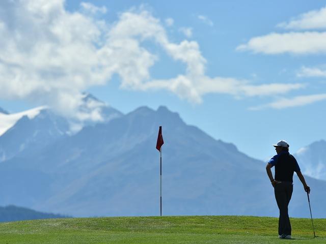 Crans offers probably the best scenery you'll see on the European Tour this year 